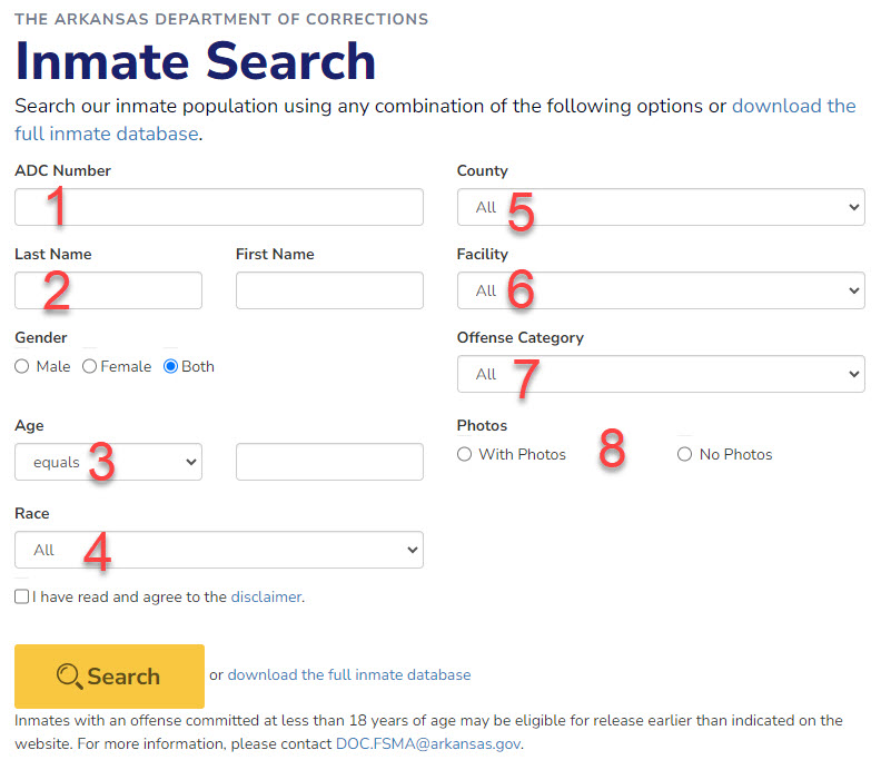 Varner/Varner Supermax Unit Inmate Search, AR