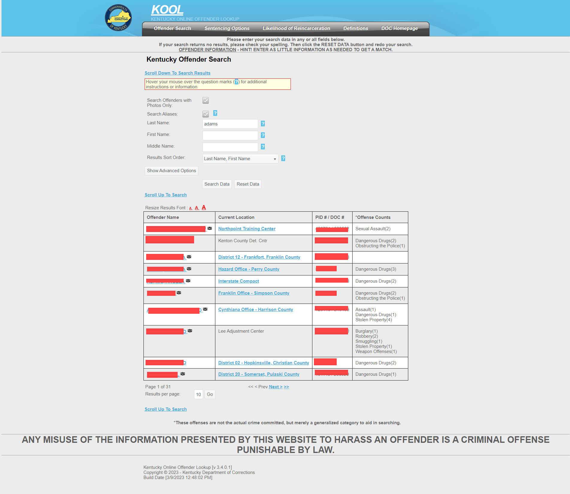 Kentucky State Inmate Search - 9thzvnz